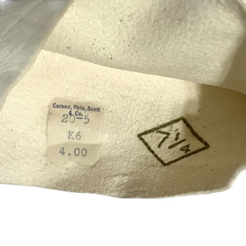 NWT Vintage Kid Skin Leather White Deadstock Wrist Long Evening Gloves Sz 7.25